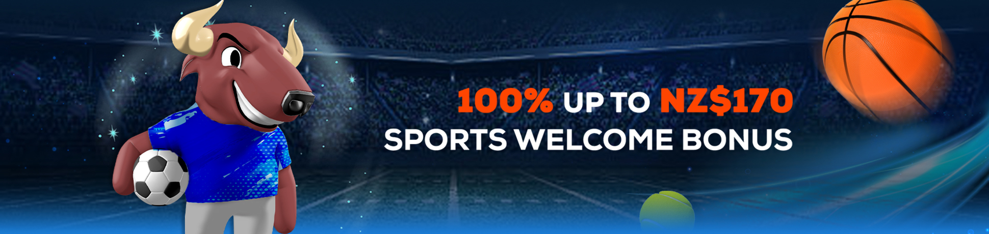 100% Sports Welcome Bonus!                    
