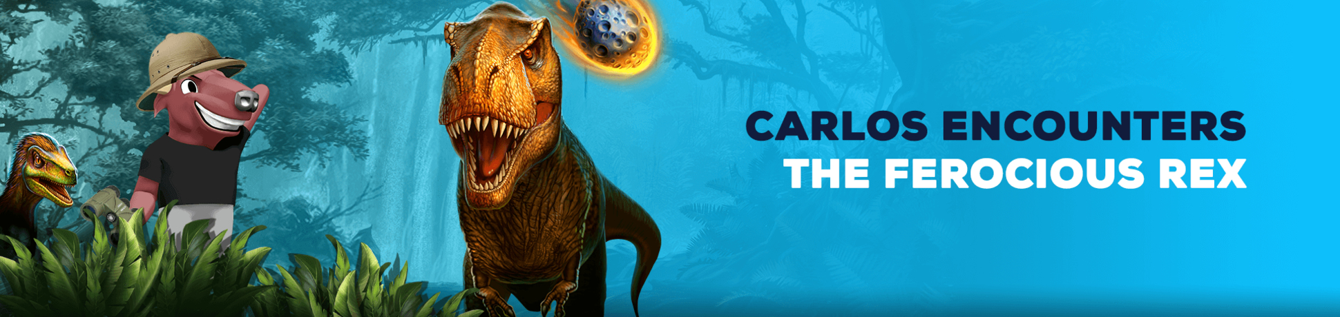 Carlos encounters the ferocious Rex                    