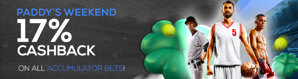 Paddy's Weekend Special - Incredible Cashback                    