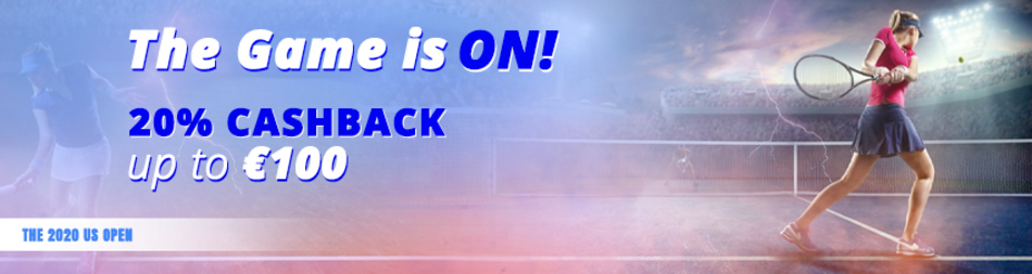 20% Cashback Offer on US Open!                    