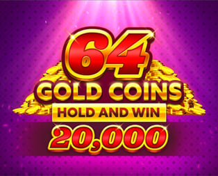 64 Gold Coins Hold and Win 20,000