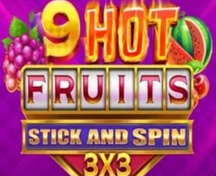 9 Hot Fruits Stick and Spin 3x3